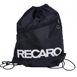 Custom Drawstring Bag with Front Zipper  Custom Drawstring Bag with Front Zipper