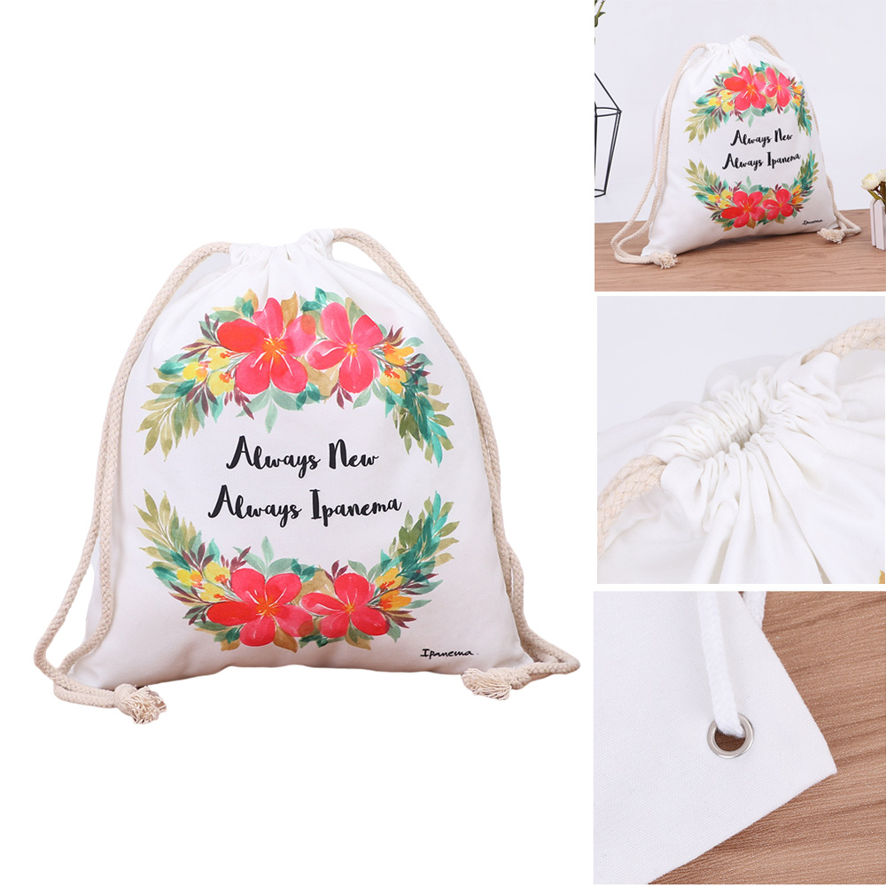 Customized Polyester-Cotton Drawstring Tote Bag Customized Polyester-Cotton Drawstring Tote Bag