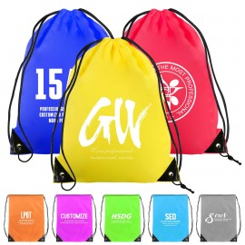 Custom Portable Polyester Drawstring Sport Backpacks