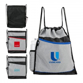 Logo Branded Sporty Drawstring Bag  Logo Branded Sporty Drawstring Bag