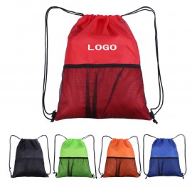 Custom Sports Outdoor Mesh Drawstring Backpack
