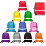 Promotional Drawstring Bags Backpack Reflective