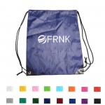 14" x 17" Polyester Sports Drawstring Backpack with Logo