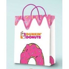 Small Laminated Eurotote Bag - 2 Color Print (9" H X 7" W X 3.25" D) with Logo