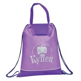 Personalized Polypropylene Two Way Drawstring Tote Bag