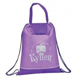 Polypropylene Two Way Drawstring Tote Bag with Logo