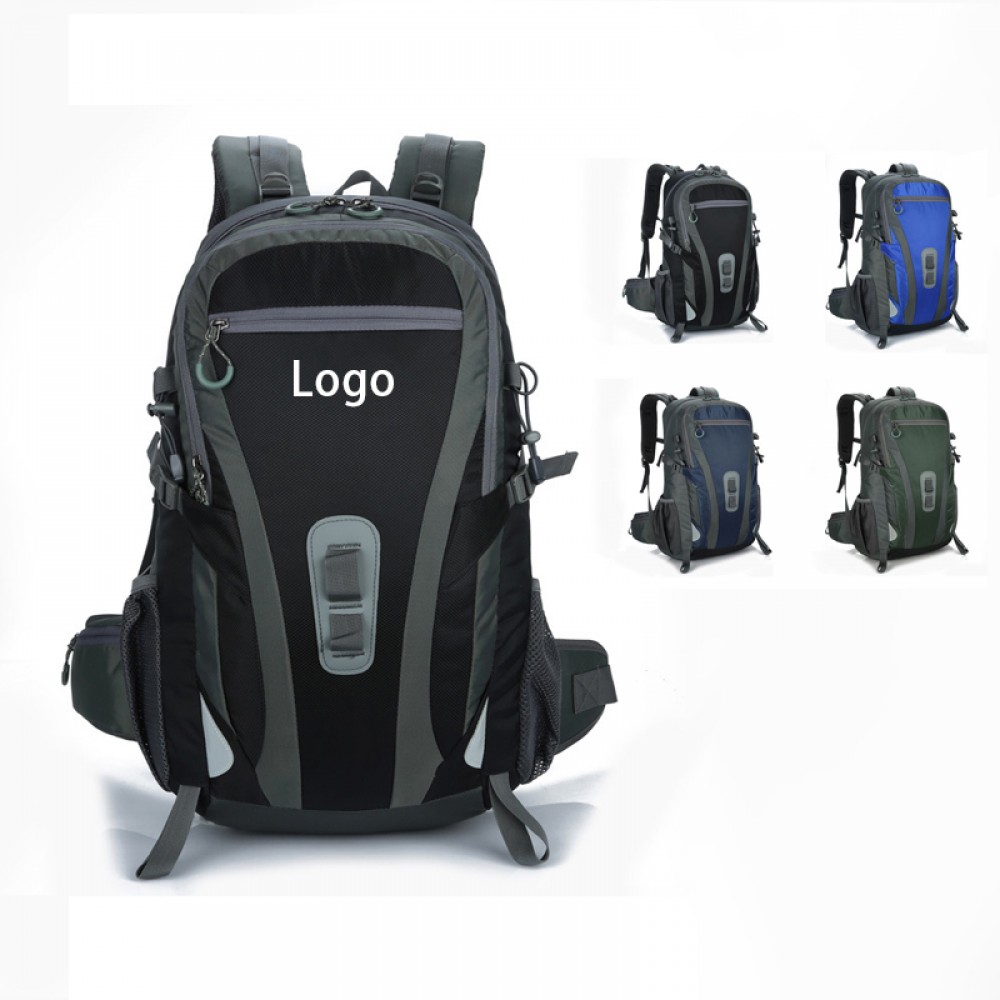 40L Waterproof Rip-Stop Travel Backpack with Logo