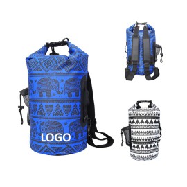 Logo Branded Camping Beach Bucket Bag Waterproof Backpack