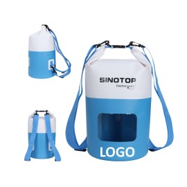 Logo Branded Waterproof Bucket Bag Swimming Backpack