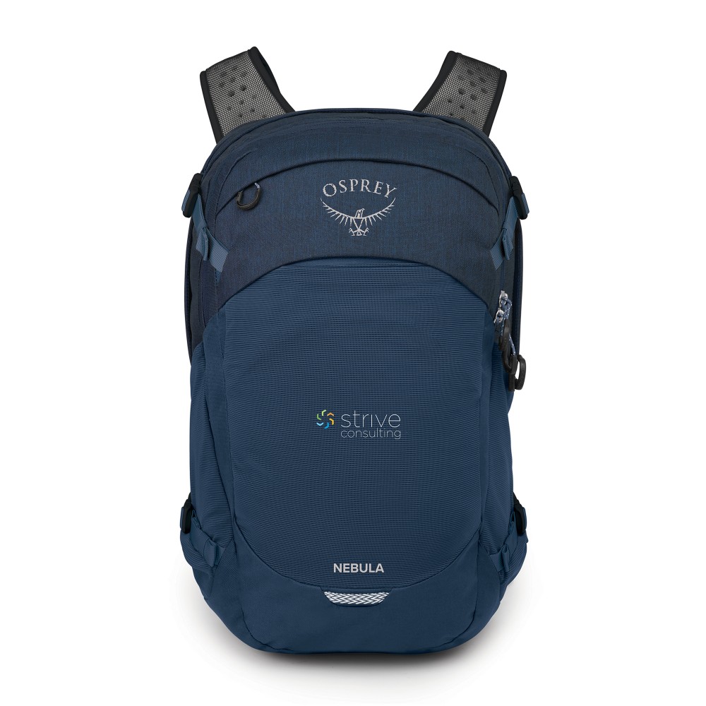 Osprey Nebula - Atlas Blue Heather with Logo