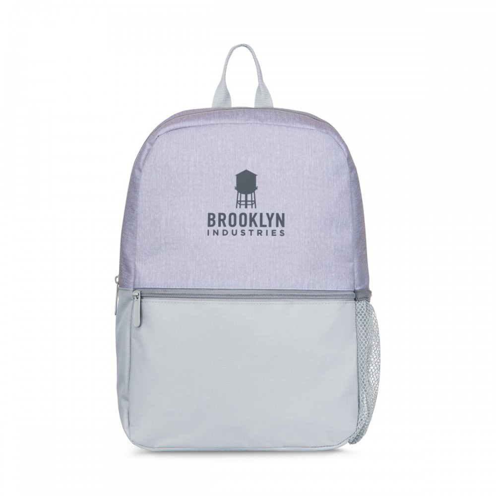Astoria Backpack - Quiet Grey Logo Imprinted