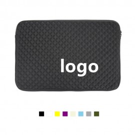 Padded Neoprene Laptop Sleeve Case With Fleece Interior with Logo  Padded Neoprene Laptop Sleeve Case With Fleece Interior with Logo