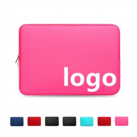Neoprene Laptop Sleeve Bag With Zipper Closure with Logo