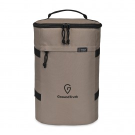 Renew rPET Backpack Cooler - Brindle with Logo