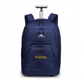 Logo Branded High Sierra Freewheel Pro Wheeled Backpack - True Navy