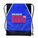 Personalized Custom 210D Polyester Drawstring Backpack Cinch Bag 13.5"x17.5"
