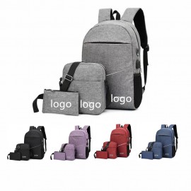 Personalized 15.6 " Laptop Customized Light Reflecting Backpack with USB Charging Port