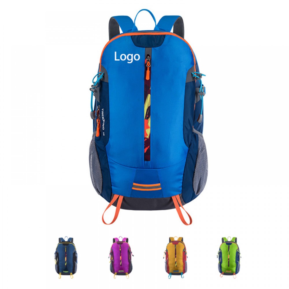 Waterproof Rip-Stop Hiking Backpack with Logo