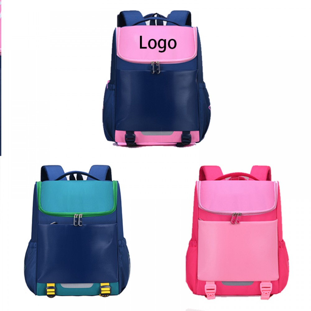 Custom Waterproof Kids School Backpack with Reflective Strips