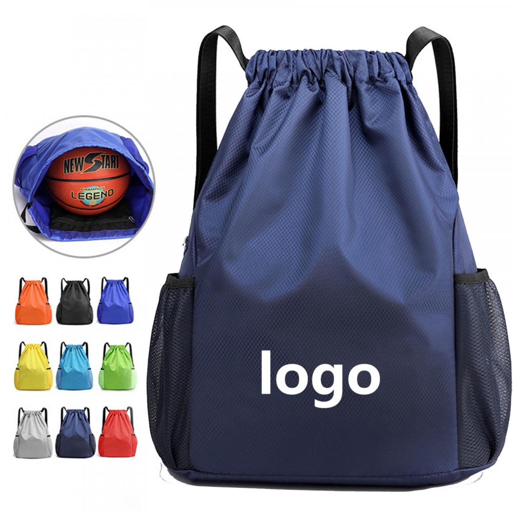 Waterproof Drawstring Sports Backpack with Logo