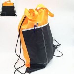 Dual Pocket Drawstring Backpack Custom Printed