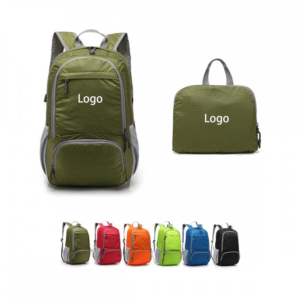 Waterproof Packable Travel Backpack with Logo