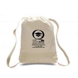 Custom Canvas Sports Backpack - Printed (Natural)  Custom Canvas Sports Backpack - Printed (Natural)