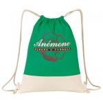 Custom Go Green Drawstring Duffle Bag