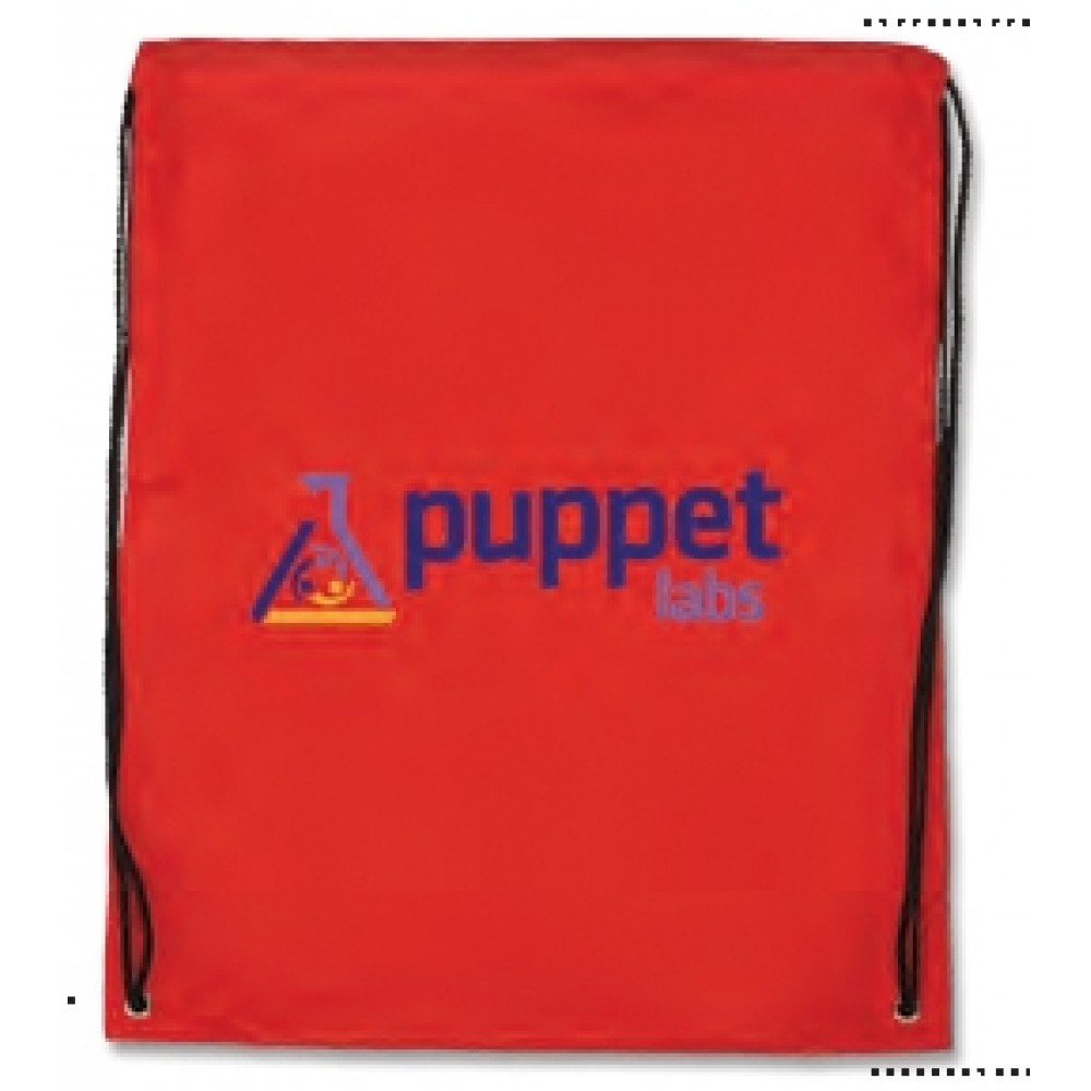 Logo Branded Junior Drawstring Backpack - Full Color