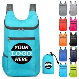 Lightweight Foldable Backpack with Logo