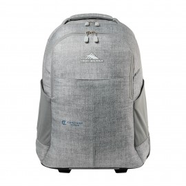 Customized High Sierra Powerglide Pro Wheeled Backpack - Silver Heather
