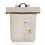 Dillon AWARE rPET Lightweight Foldable Backpack - Off White with Logo