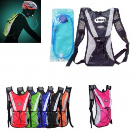Logo Branded Outdoor Sport Cycling Hiking Hydration Backpack with 2L Water Bladder