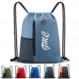 Oxford Drawstring Backpack with Logo