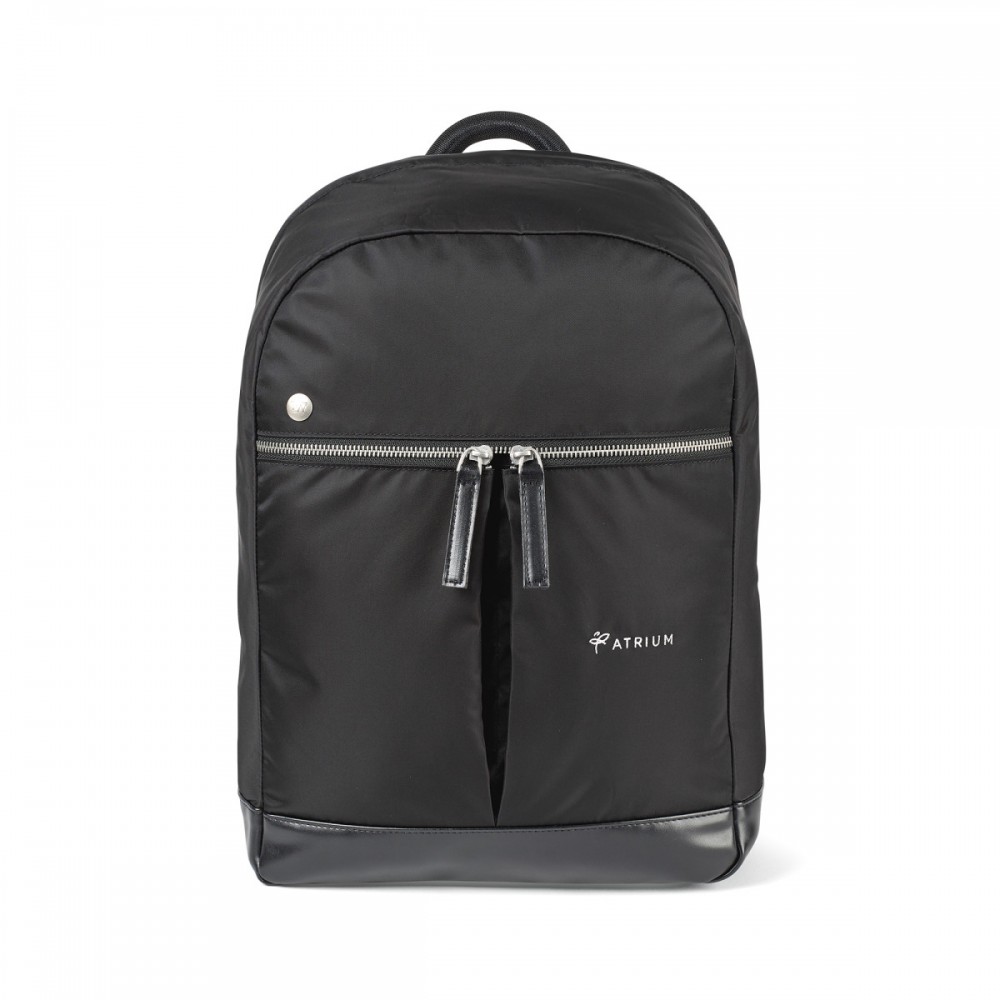 Travis & Wells Lilah Laptop Backpack - Black with Logo
