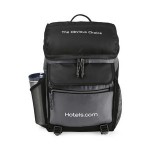 Excursion Computer Backpack with Insulated Pocket - Black-Seattle Grey Logo Imprinted