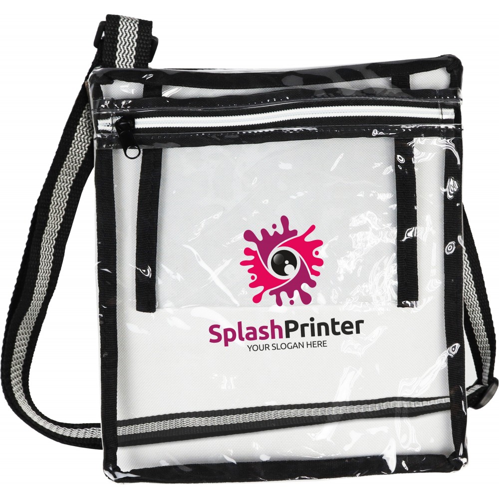 Biodegradable Clear Satchel Tote Bags with Logo