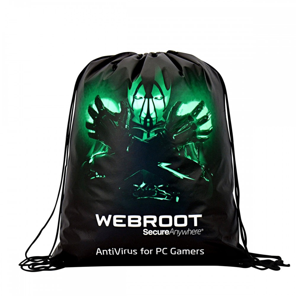 Custom 100g Laminated Non-Woven Drawstring Backpack 14"x17.75" with Logo