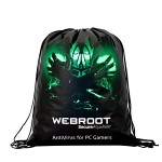 Custom 100g Laminated Non-Woven Drawstring Backpack 14"x17.75" with Logo