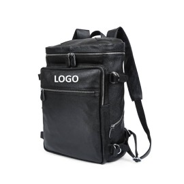 Personalized Men's Travel Leather Backpack  Personalized Men