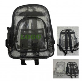 Promotional PVC Clear Zipper Backpack MOQ 50PCS  Promotional PVC Clear Zipper Backpack MOQ 50PCS