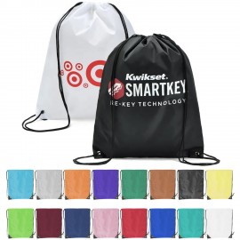 Customized Premium 210D Polyester Drawstring Backpack, Cinch Sports Bag