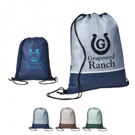 Delphine Non-Woven Drawstring Backpack with Logo  Delphine Non-Woven Drawstring Backpack with Logo