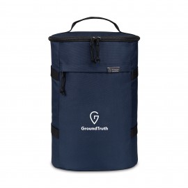 Customized Renew rPET Backpack Cooler - Navy