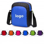 Foldable Smooth Zipped Sling Bag with Logo