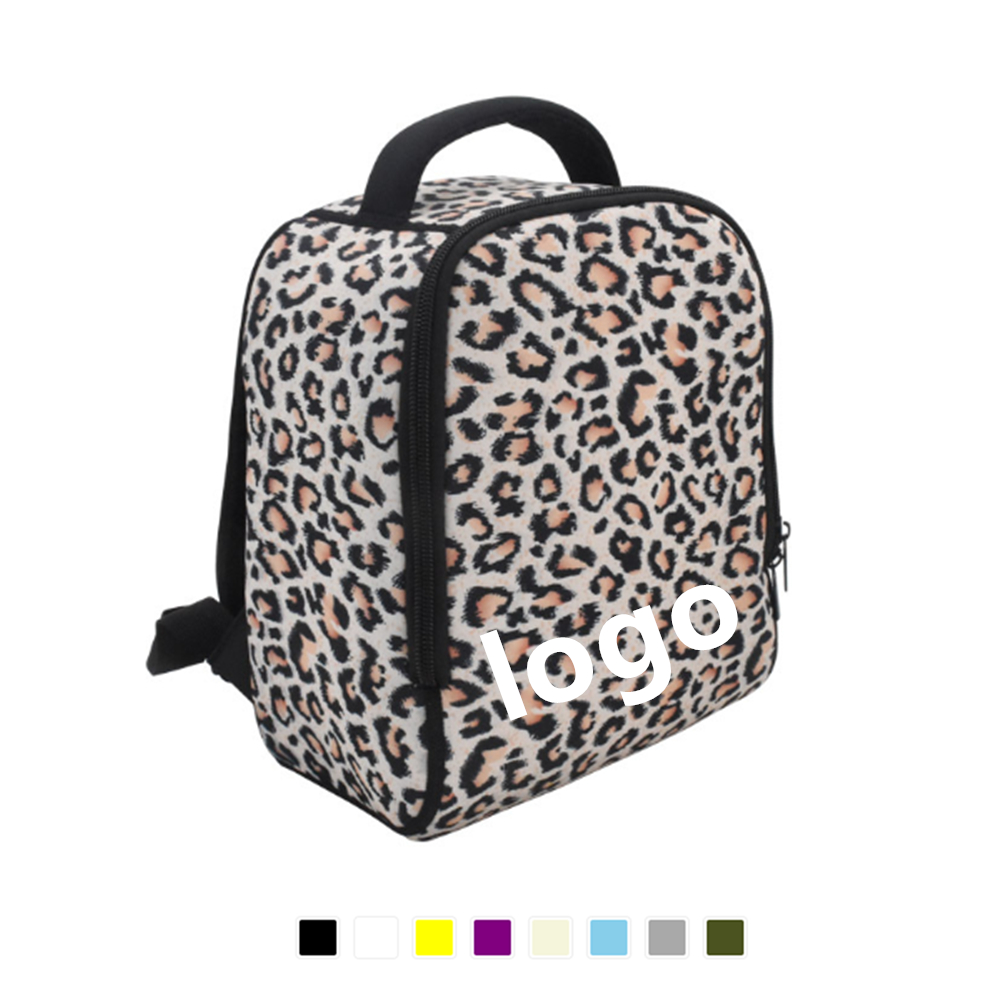 Leopard Print Toddler School Backpack with Logo