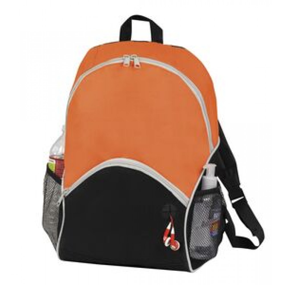 Custom Backpack w/ 2 Mesh Side Pockets