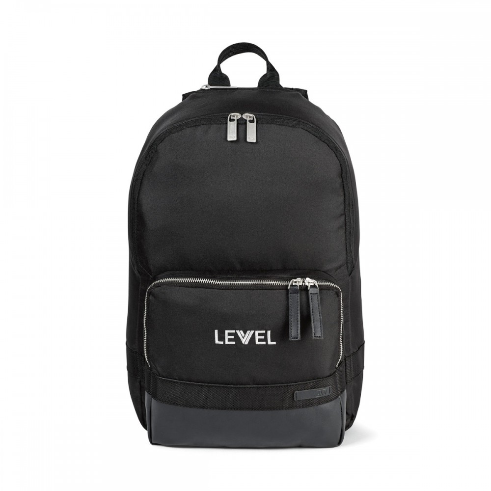 Logo Branded Travis & Wells Ashton Laptop Backpack - Black