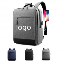 Custom Multi Function Laptop Backpack With USB Charging Port