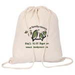 Personalized Cotton Drawstring Backpack Bag